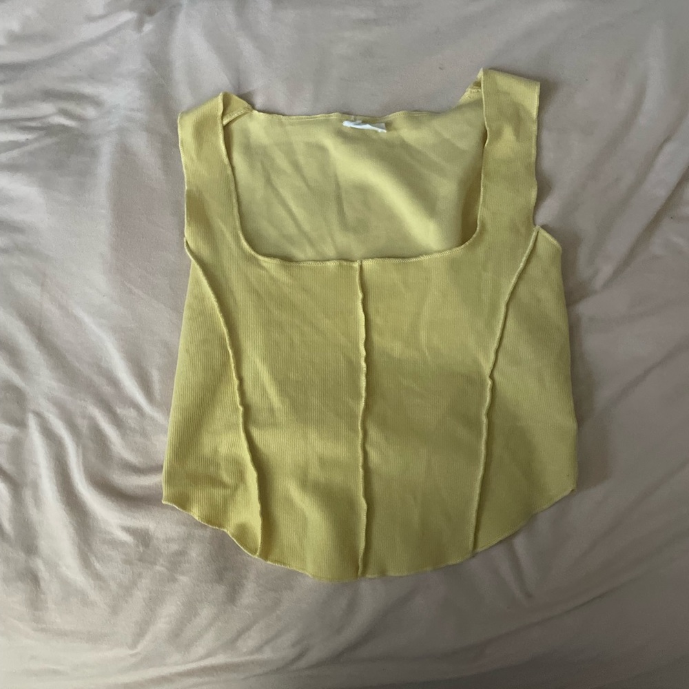 Yellow Crop Top
